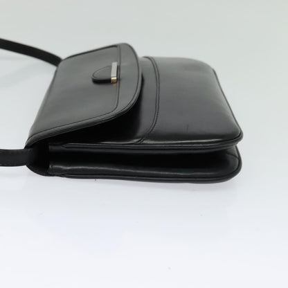 Bally Vintage Leather, Black, Leather, Shoulder Bag