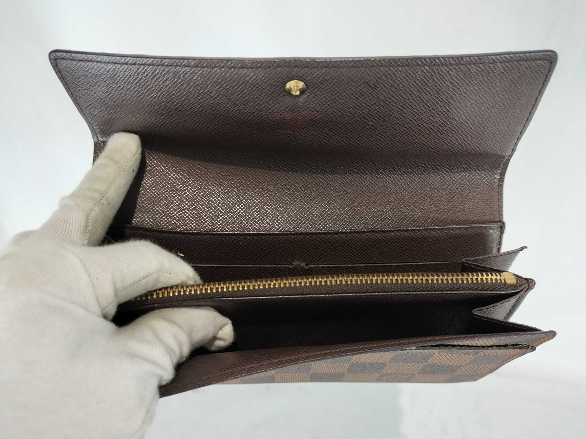 Louis Vuitton Vintage Sarah Monogram Canvas, Brown, Canvas, Wallet
