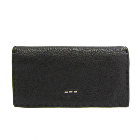 Fendi Selleria, Black, Leather, wallet