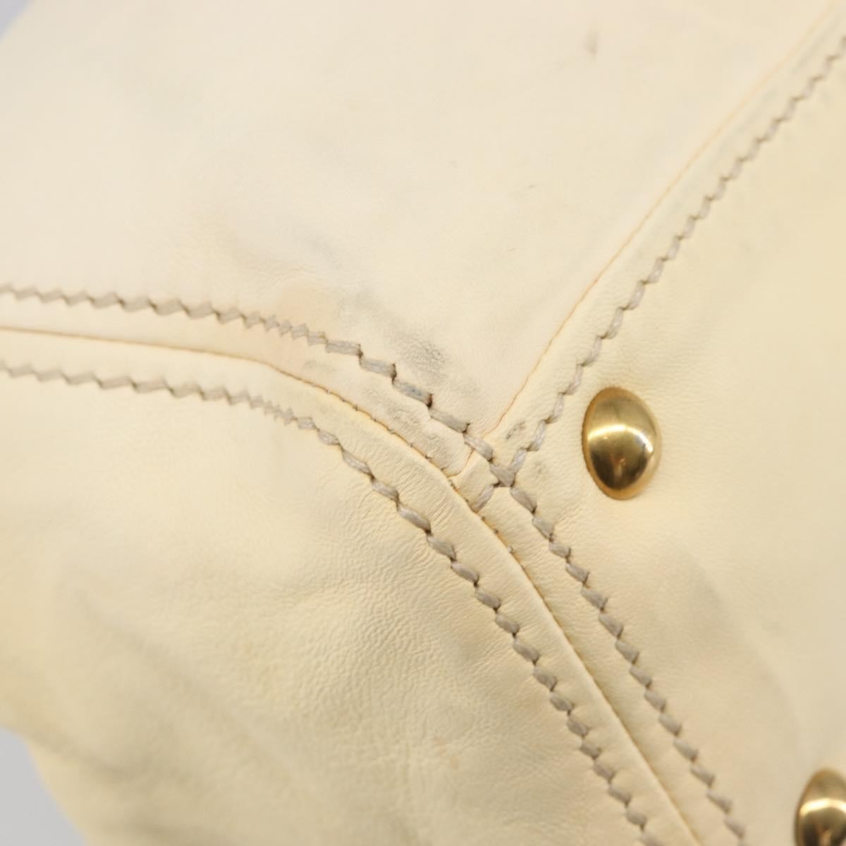 Miu Miu Beau Top Handle Leather, Beige, Leather, Handbag