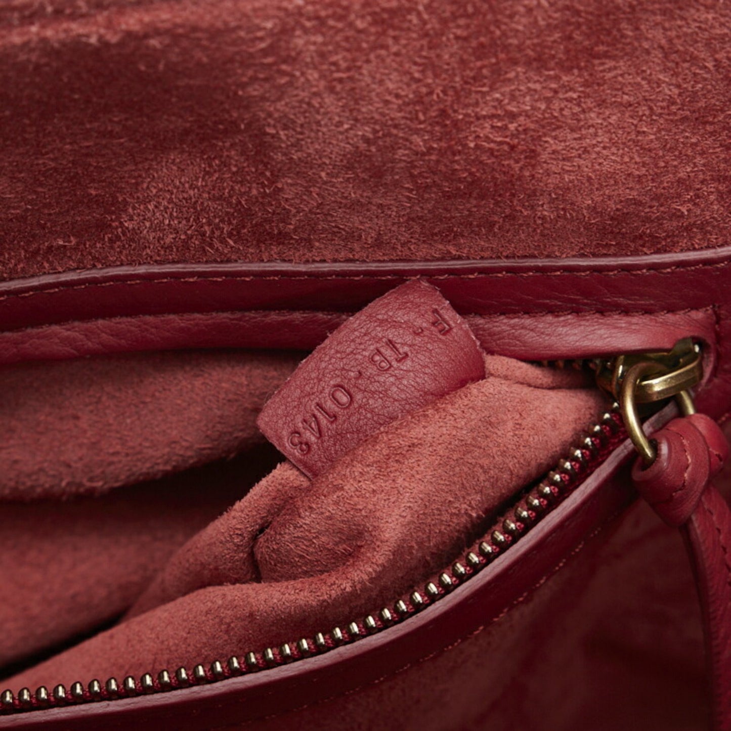 Céline Luggage, Red, Leather, handbag