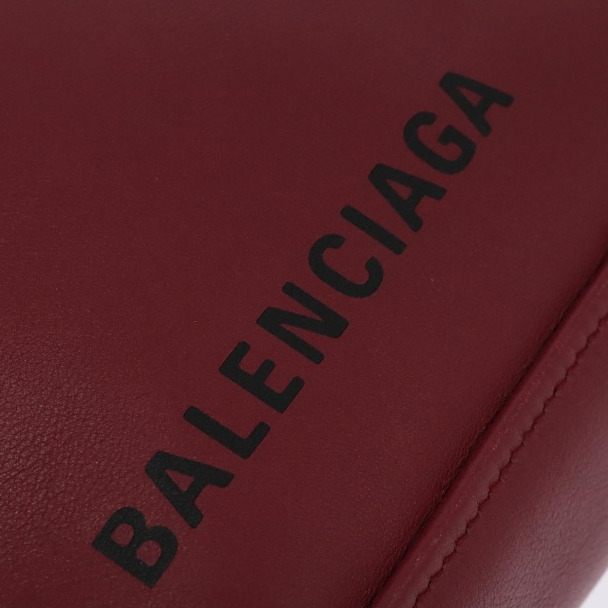 Balenciaga Triangle Duffle Leather, Red, Leather, Handbag