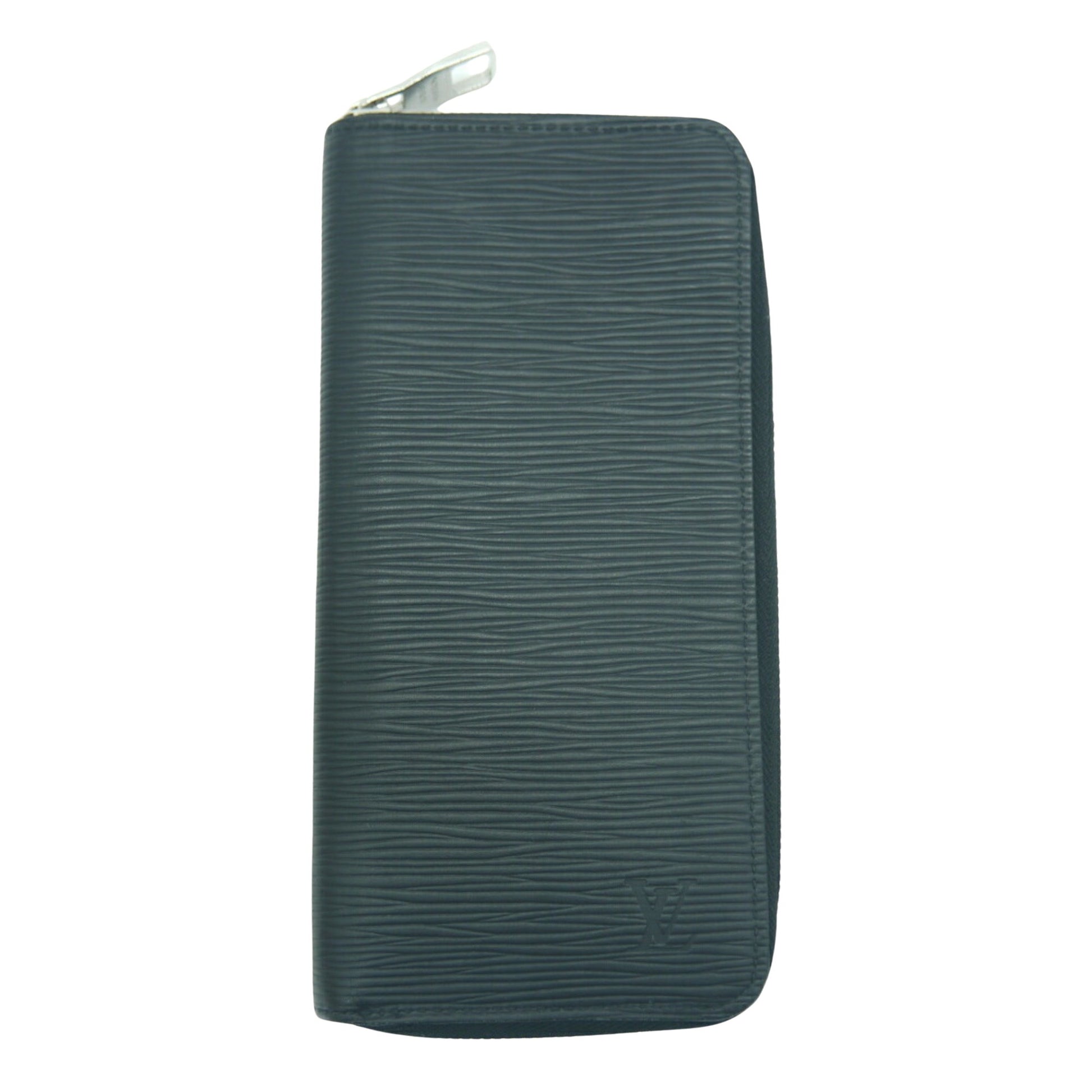 Louis Vuitton Portefeuille zippy, Green, Leather, wallet