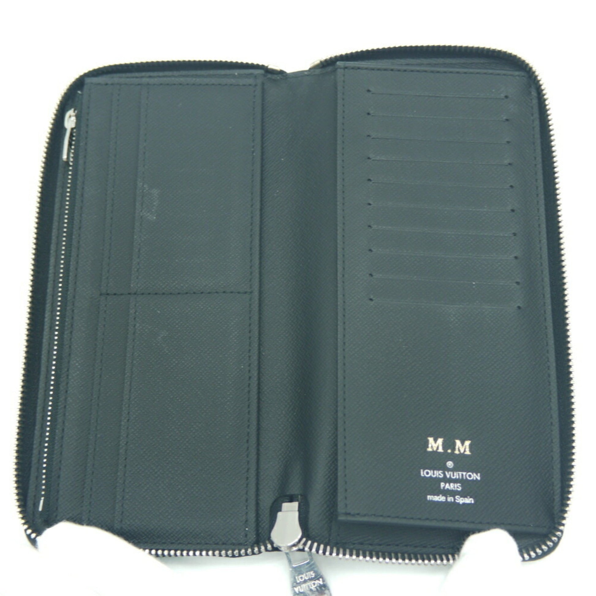 Louis Vuitton Portefeuille zippy, Green, Leather, wallet