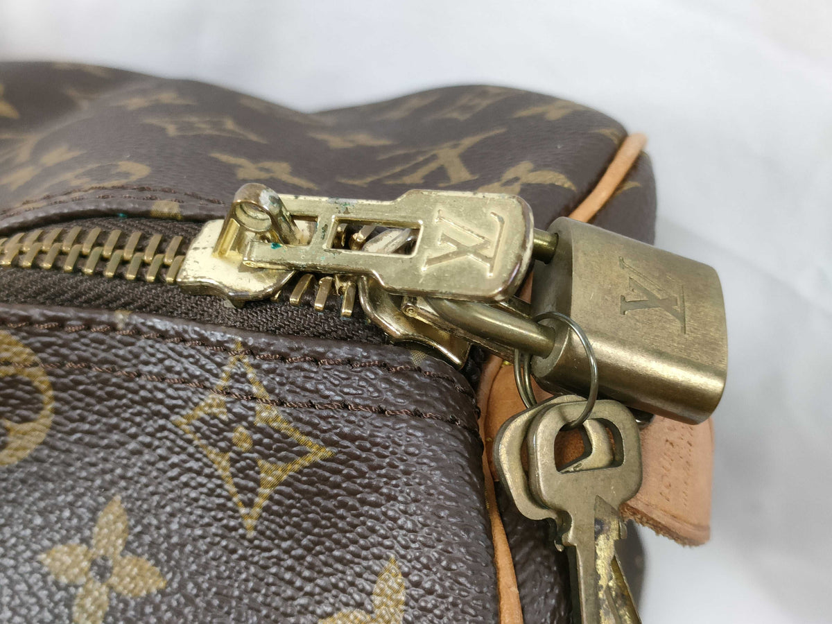 Louis Vuitton Keepall Monogram Canvas, Brown, Canvas, Travel Bag