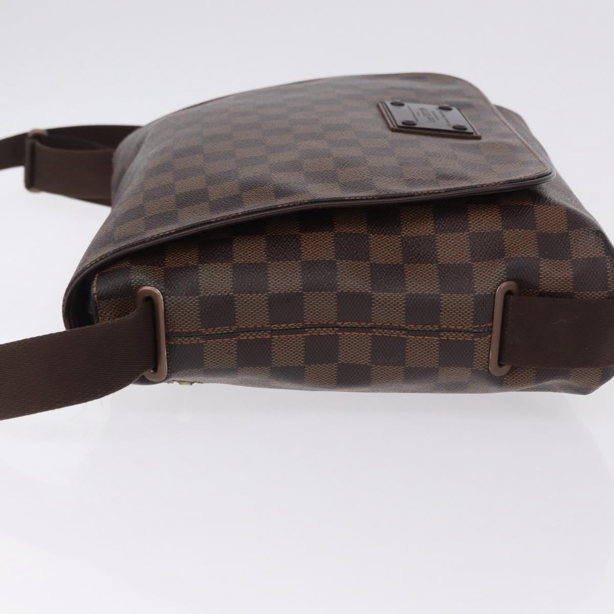 Louis Vuitton Brooklyn Damier Ebene, Brown, Canvas, Shoulder Bag
