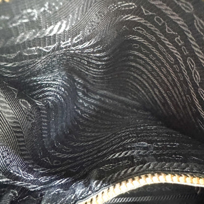 Prada Convertible Shopper Tote Vitello Daino, Gray, Leather, Tote Bag