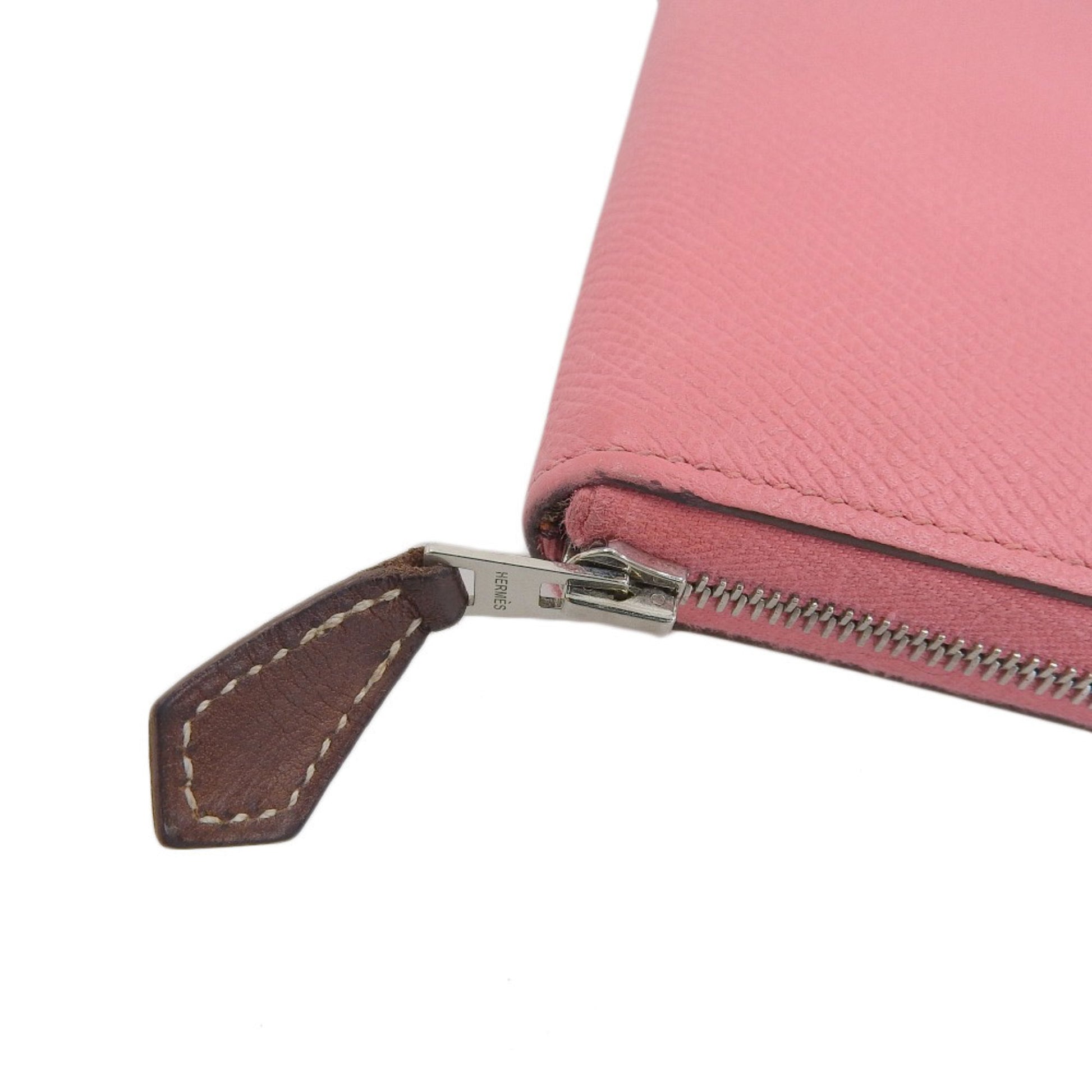 Hermès Silk'In, Pink, Leather, wallet