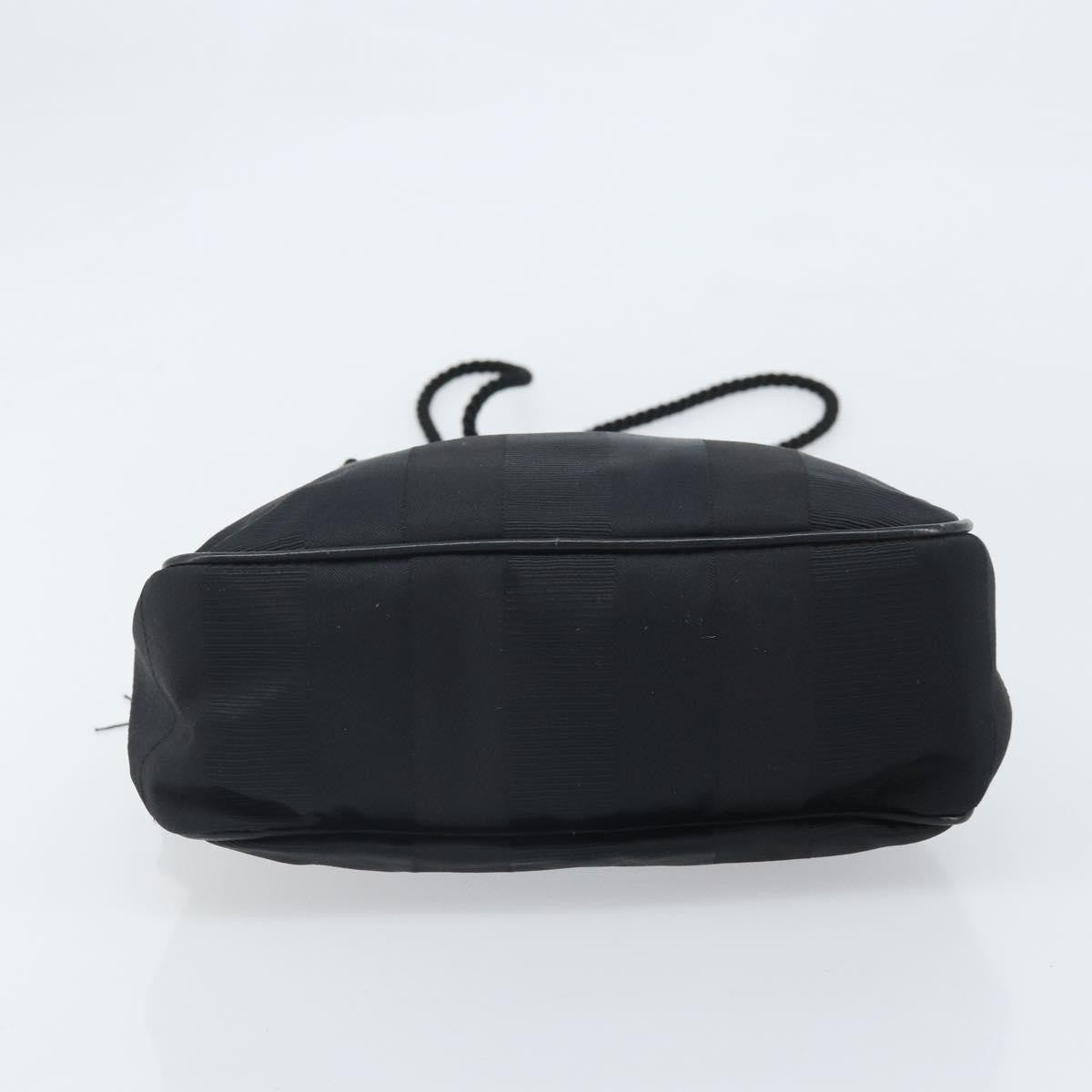 Salvatore Ferragamo Vintage Canvas, Black, Canvas, Shoulder Bag