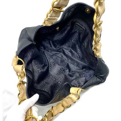 Chanel, Black, Leather, tote
