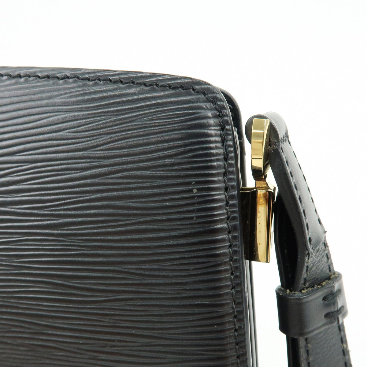 Louis Vuitton Capucines Epi Leather, Black, Leather, Handbag