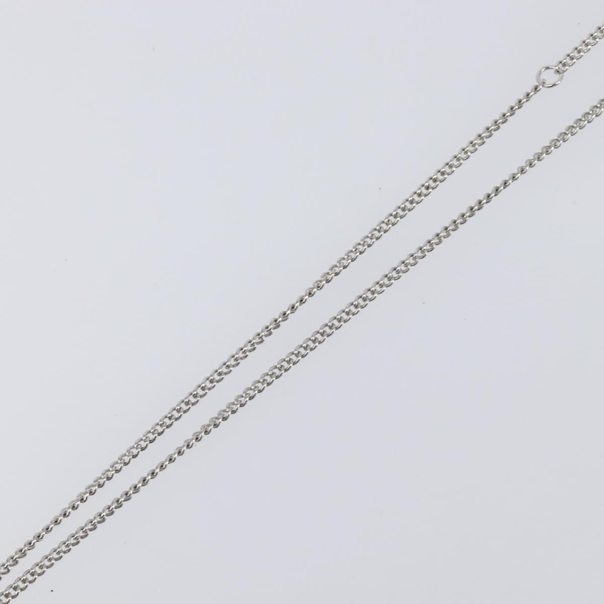 Chanel CC Ball Drop Pendant Metal with Crystals, Silver, Metal, Necklace