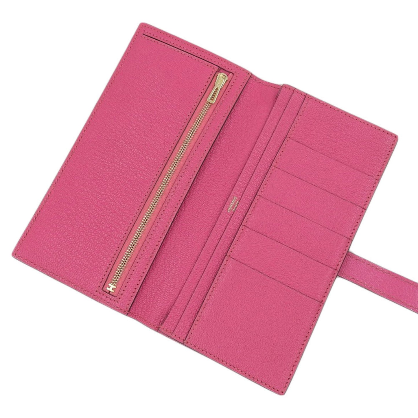 Hermès Béarn, Pink, Leather, wallet