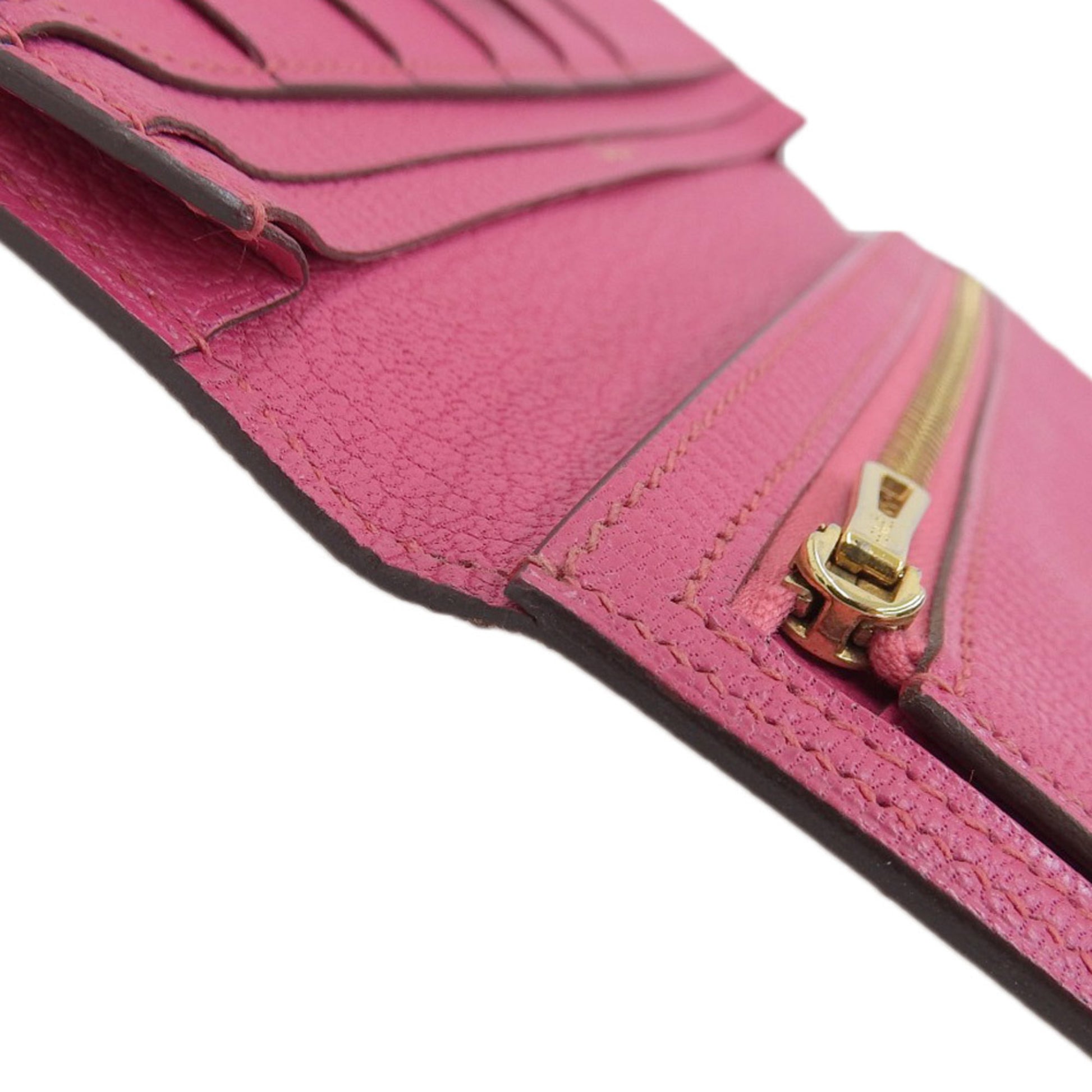 Hermès Béarn, Pink, Leather, wallet