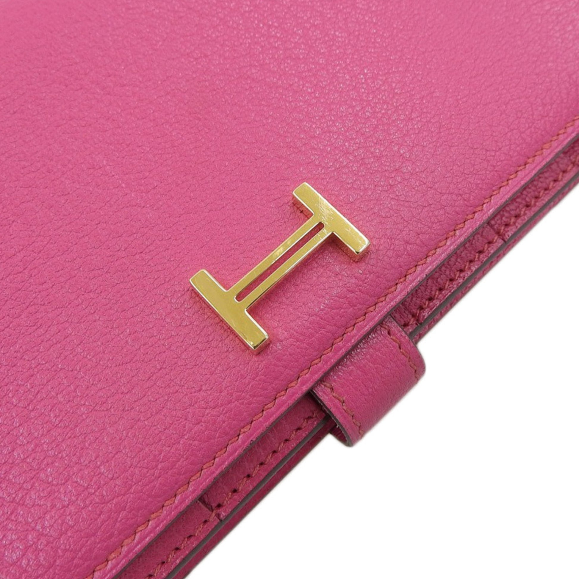 Hermès Béarn, Pink, Leather, wallet