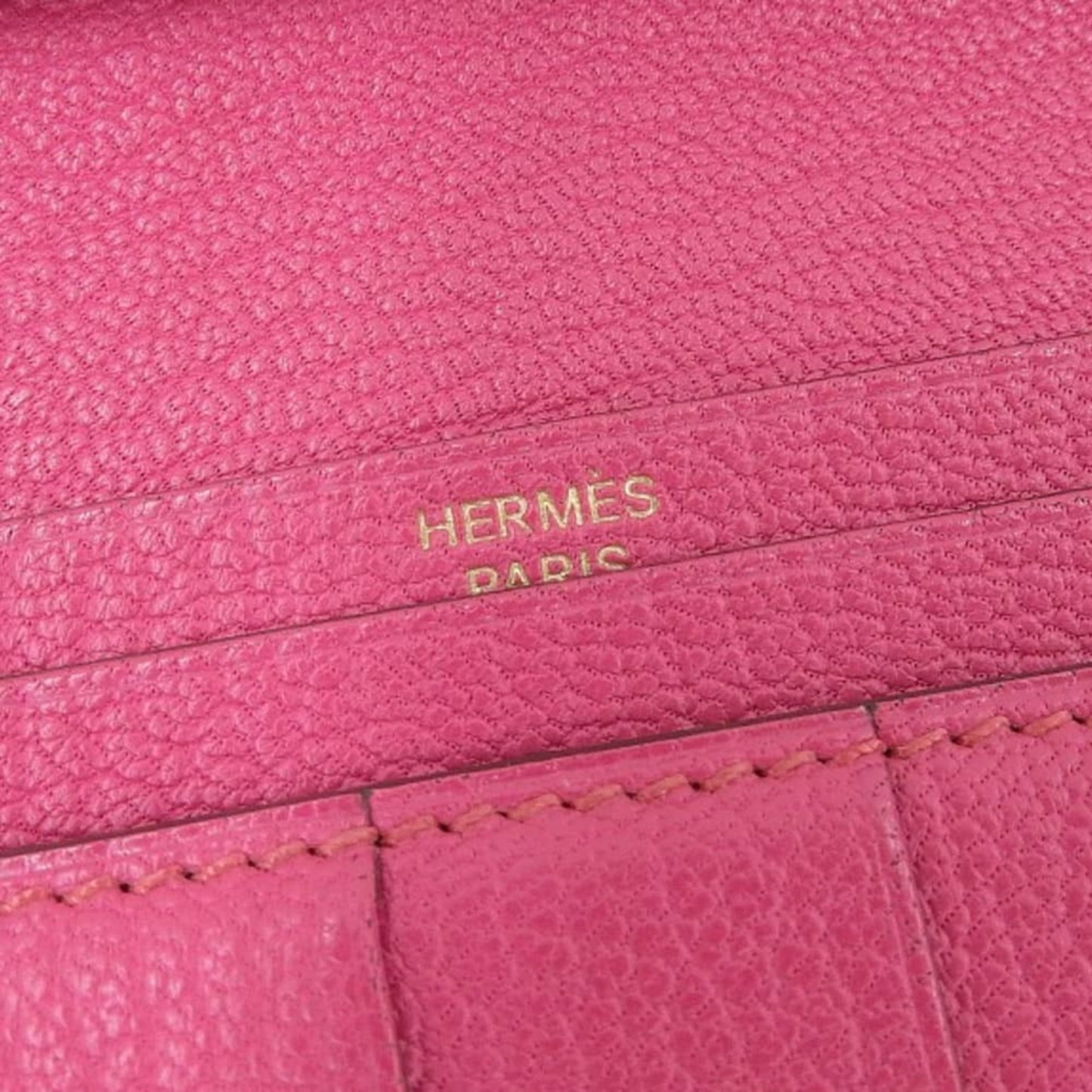 Hermès Béarn, Pink, Leather, wallet