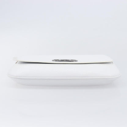 Gucci Shoulder Leather, White, Leather, Shoulder Bag