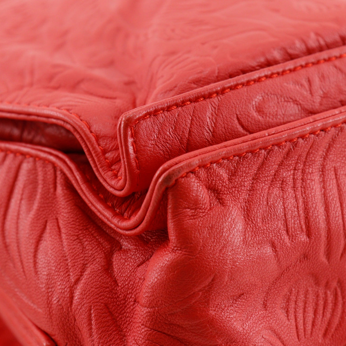 Loewe Flamenco Leather, Red, Leather, Shoulder Bag
