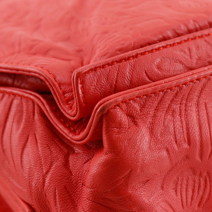 Loewe Flamenco Leather, Red, Leather, Shoulder Bag