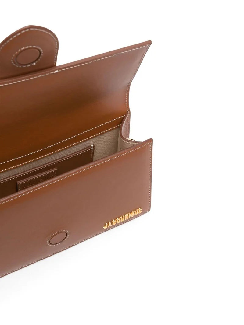 Jacquemus Le Grand Bambino Flap Leather, Camel, Leather, Handbag