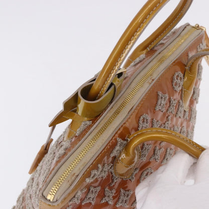 Louis Vuitton Fascination Lockit Patent Lambskin, Brown, Pearl, Handbag