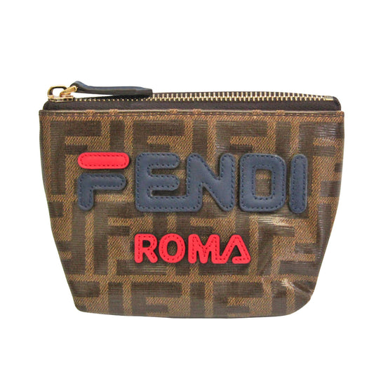 Fendi Pocket, Brown, Canvas, wallet