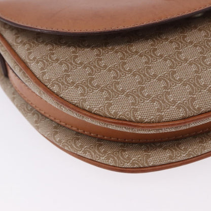 Celine Macadam Canvas, Beige, Canvas, Shoulder Bag