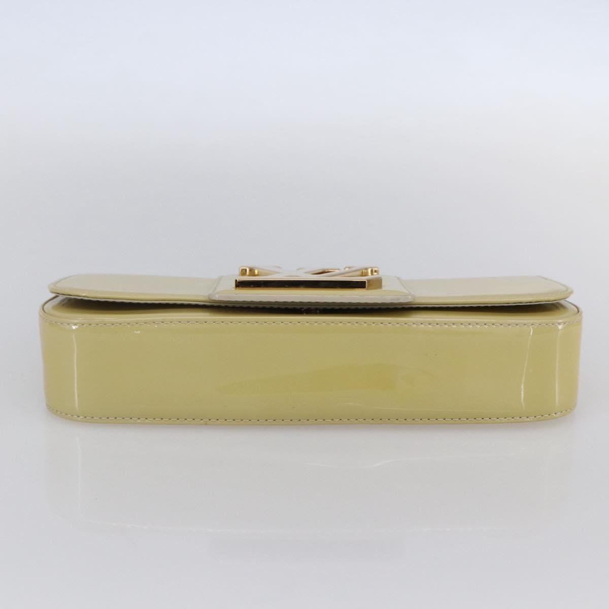 Louis Vuitton Sobe Clutch Patent, Beige, Patent Leather, Clutch
