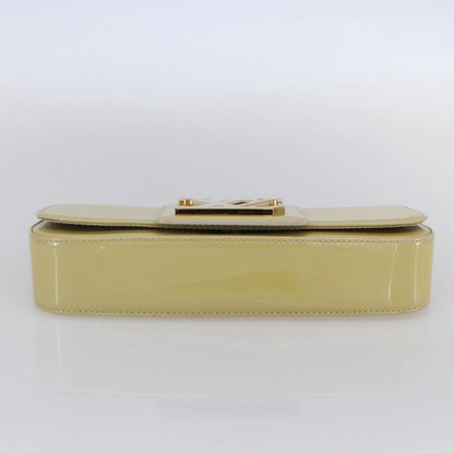 Louis Vuitton Sobe Clutch Patent, Beige, Patent Leather, Clutch