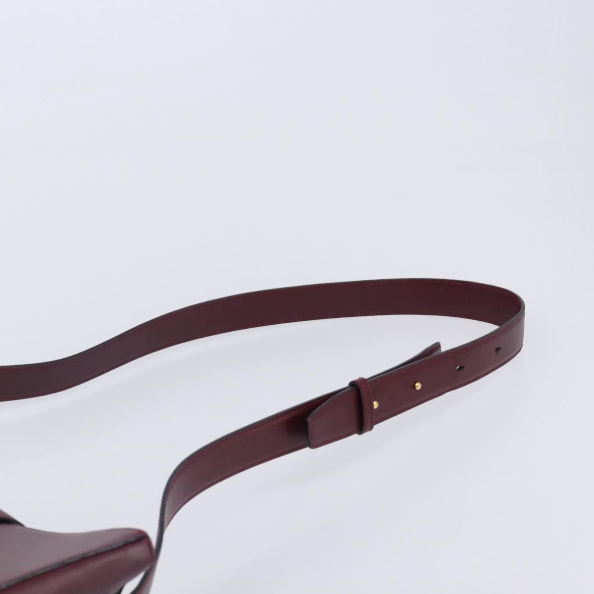 Cartier Must de cartier Leather, Burgundy, Leather, Shoulder Bag