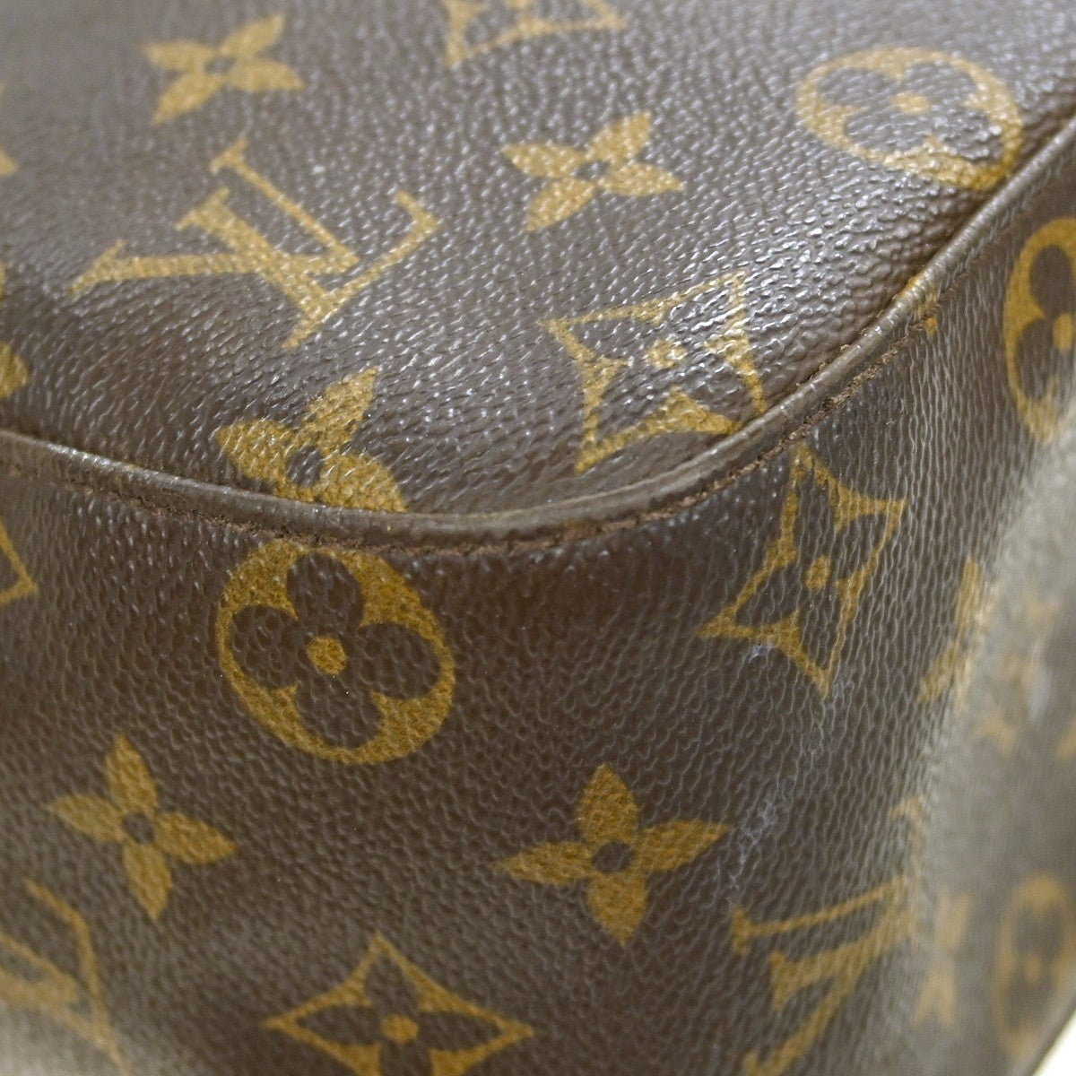 Louis Vuitton Looping Monogram Canvas, Brown, Canvas, Handbag