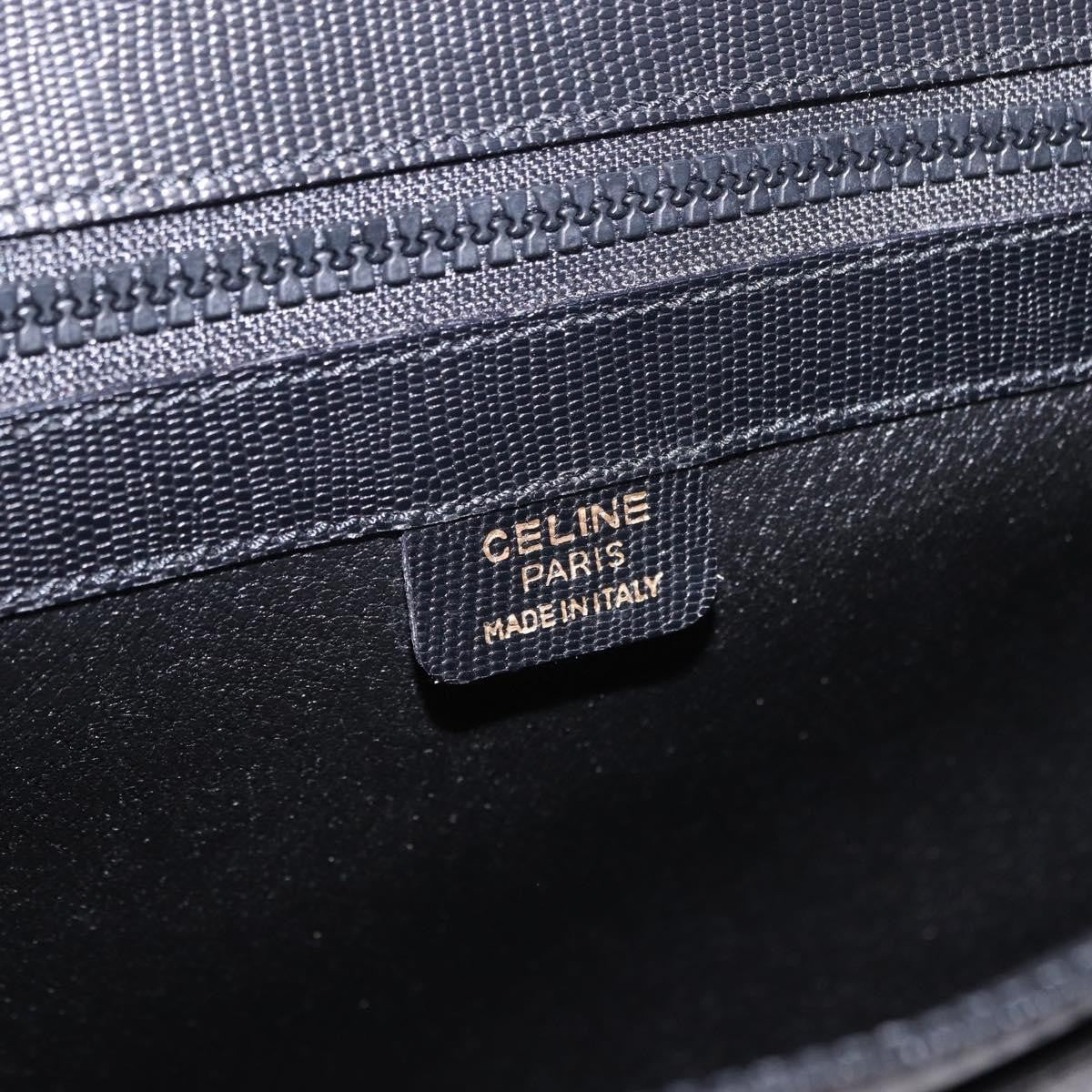 Celine Cartable Business Leather, Black, Leather, Briefcase