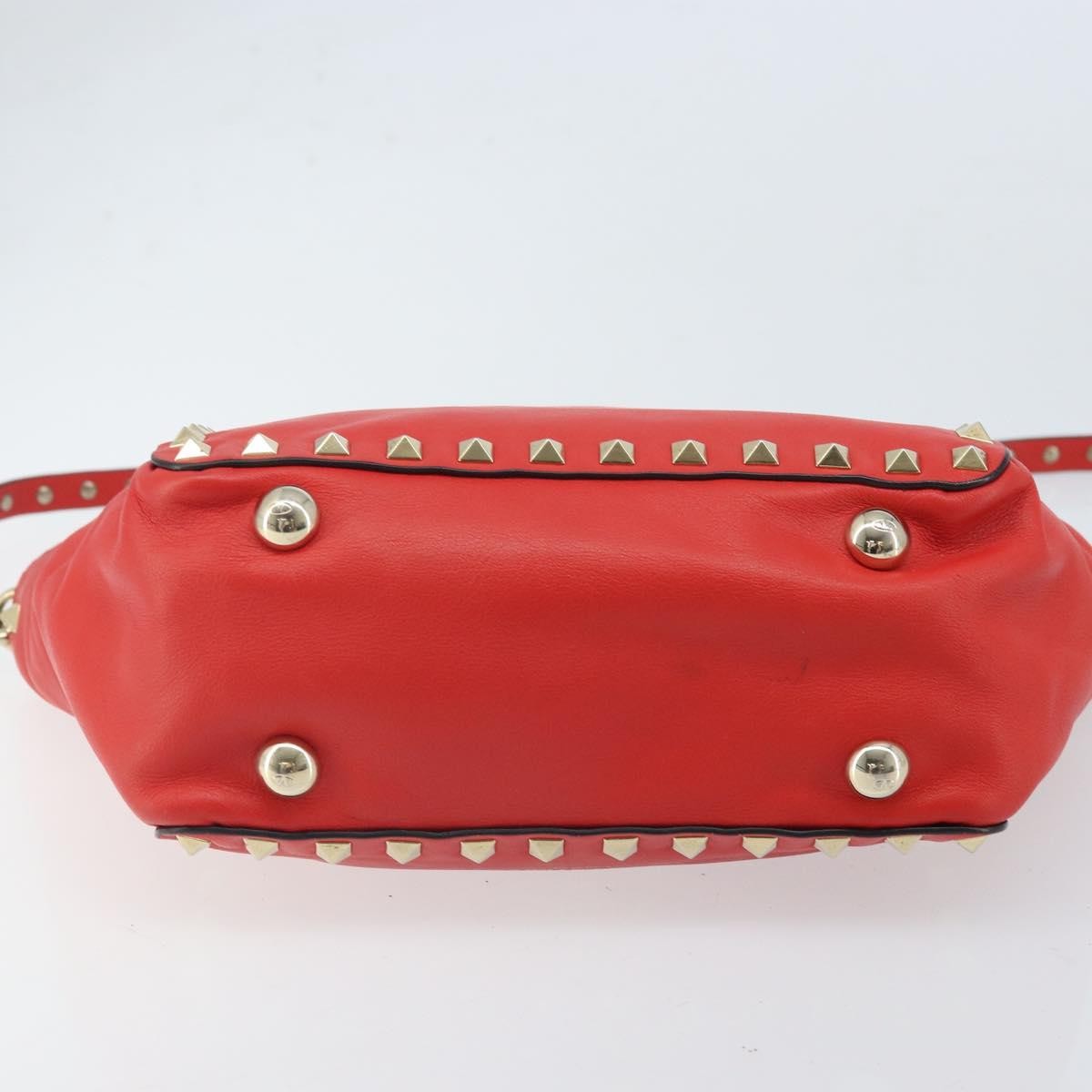 Valentino Garavani Rockstud Tote Soft Leather, Red, Leather, Tote Bag