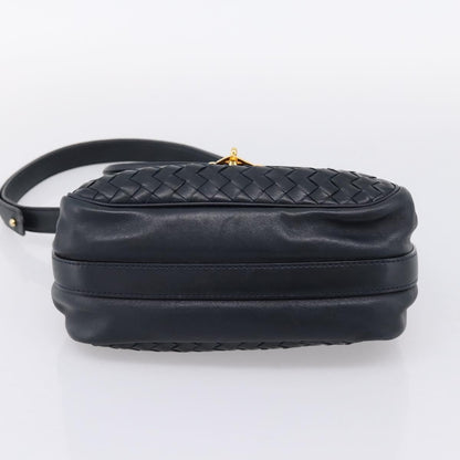 Bottega Veneta Shoulder Leather, Black, Leather, Shoulder Bag