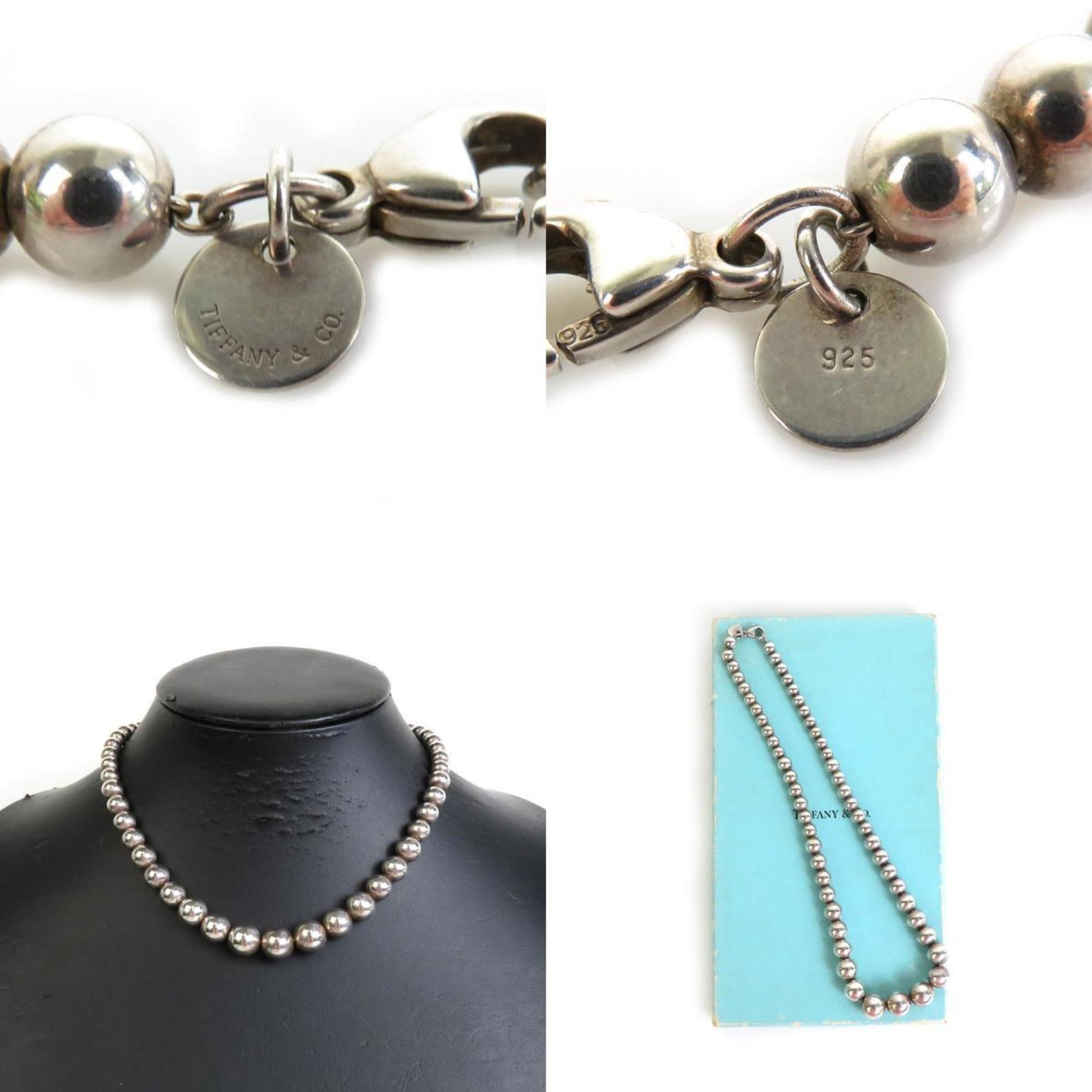 Tiffany & Co Hardware Ball, Silver, Silver, necklace