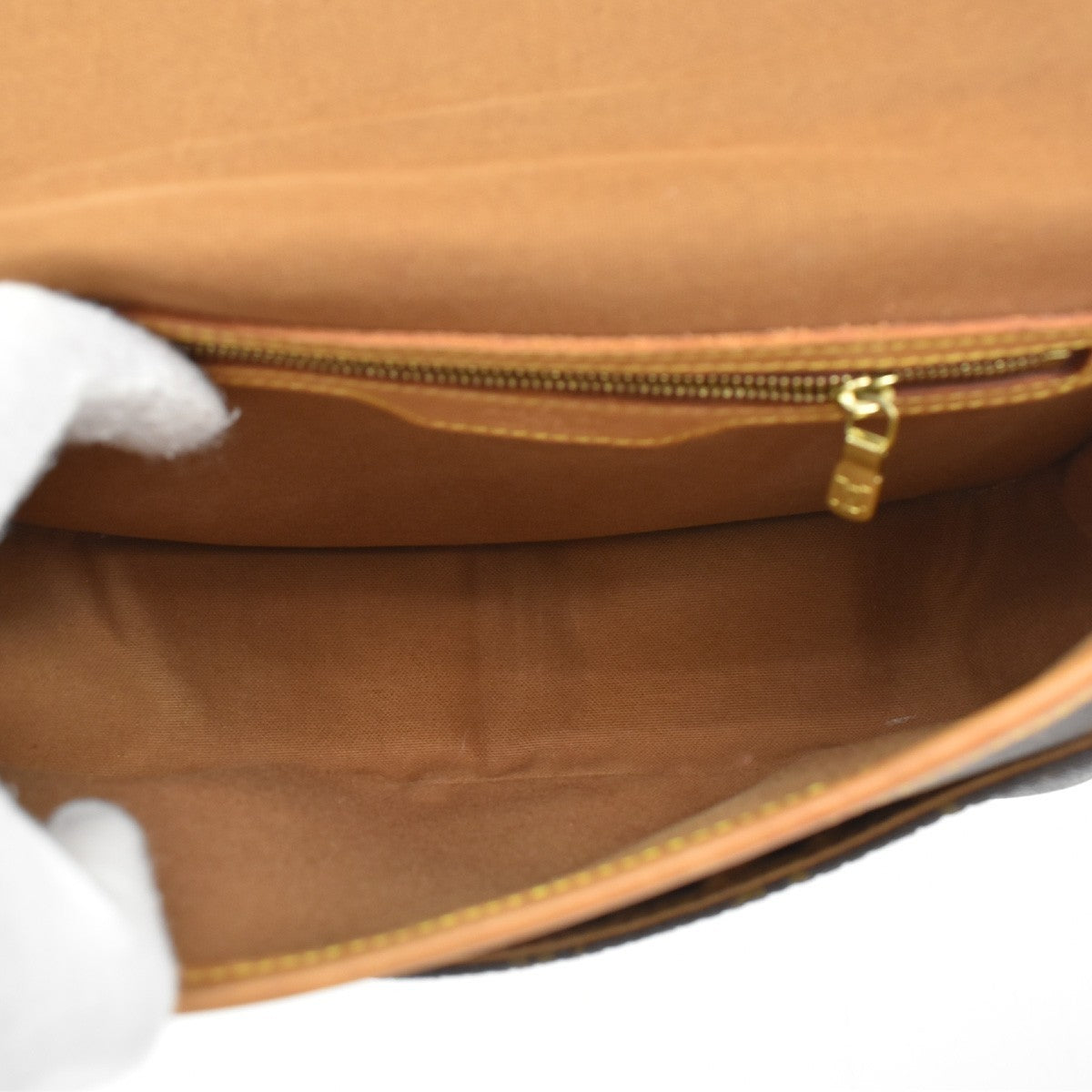 Louis Vuitton Sologne Monogram Canvas, Brown, Canvas, Handbag