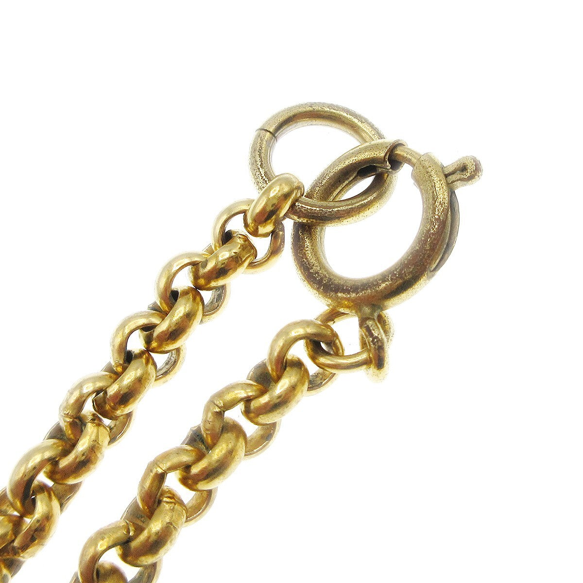 Chanel CC Heart Pendant Metal, Gold, Gold Plated, Necklace