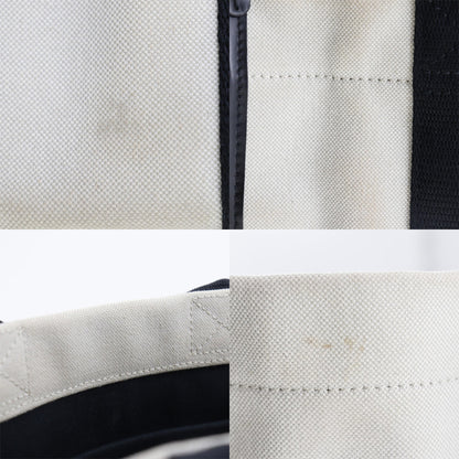 Balenciaga Navy, White, Canvas, handbag