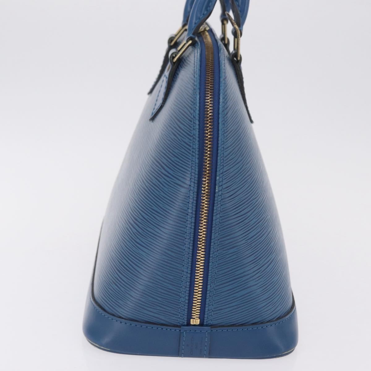 Louis Vuitton Alma Epi Leather, Blue, Leather, Handbag