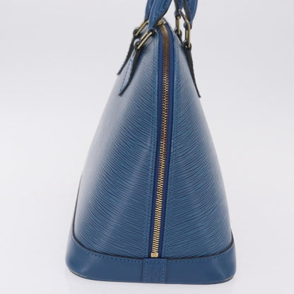 Louis Vuitton Alma Epi Leather, Blue, Leather, Handbag