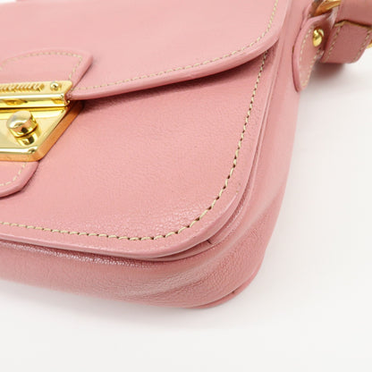 Miu Miu Madras Top Handle Leather, Pink, Leather, Handbag