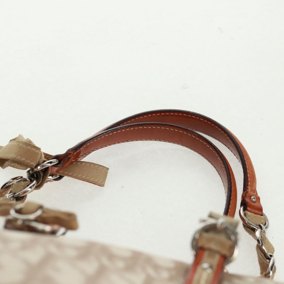 Christian Dior Vintage Trotter Romantique Boston Diorissimo Coated Canvas, Beige, Canvas, Handbag