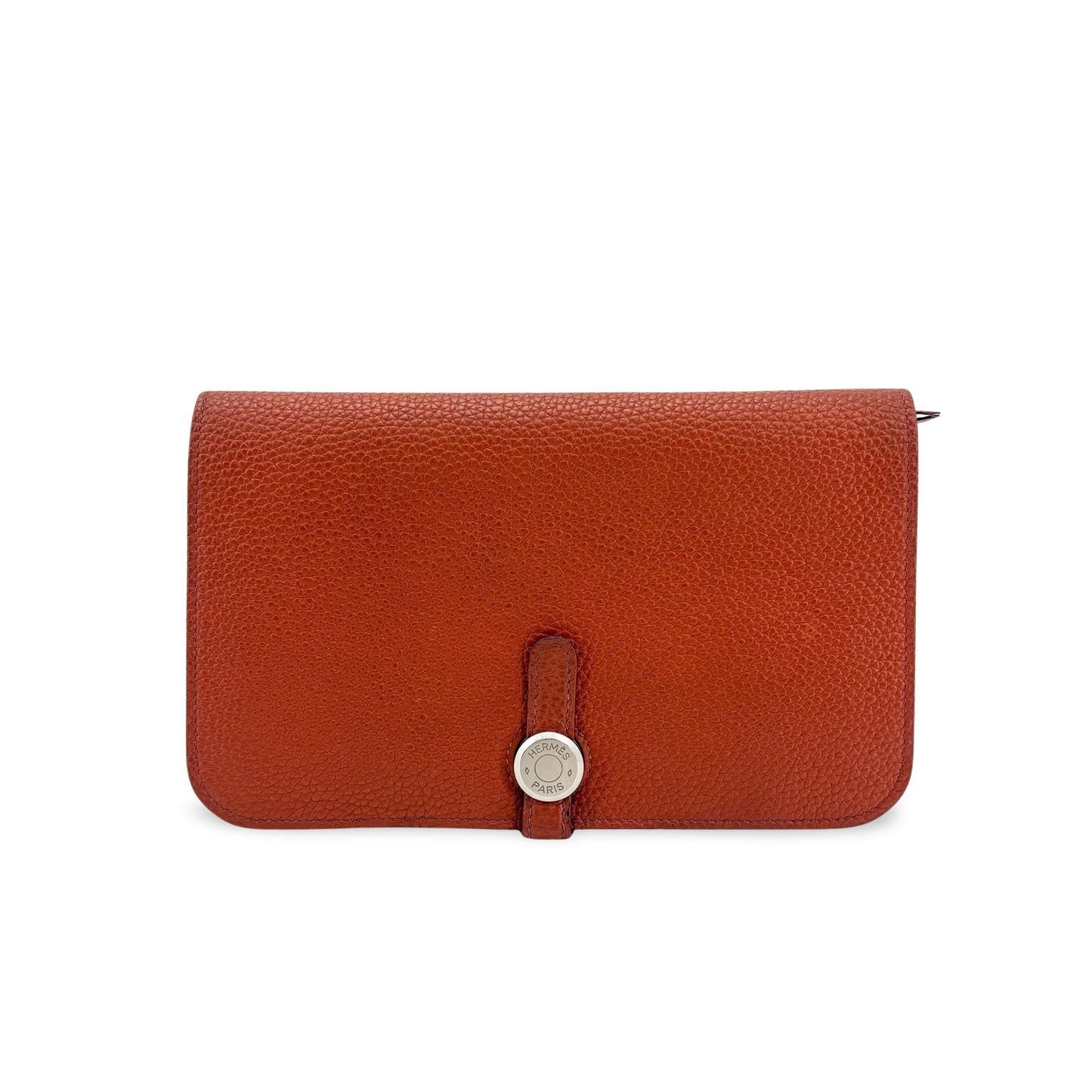 Hermes Bicolor Dogon Duo Combined Leather, Brown, Leather, Wallet