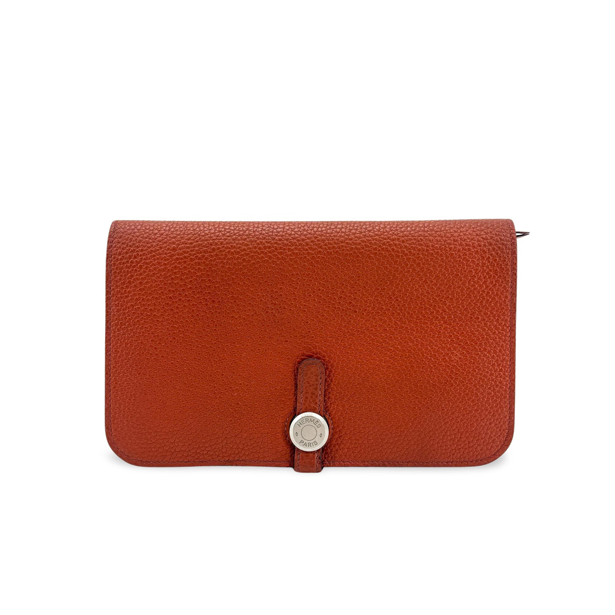 Hermes Bicolor Dogon Duo Combined Leather, Brown, Leather, Wallet