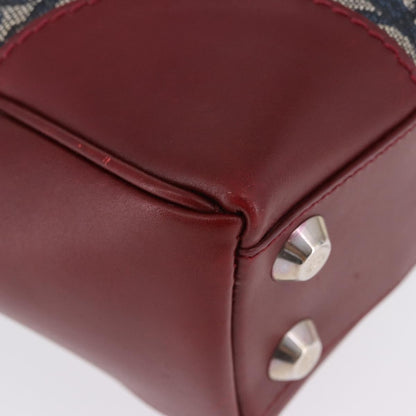 Christian Dior Vintage Trotter Zip Diorissimo Canvas, Navy, Canvas, Tote Bag