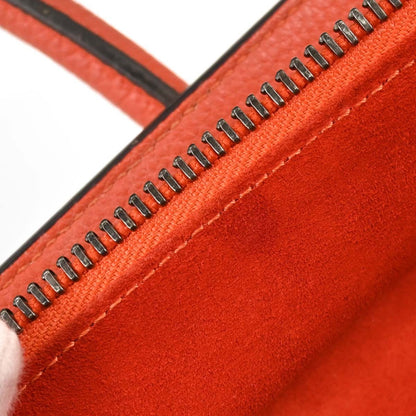 Celine Luggage Grainy Leather, Red, Leather, Handbag