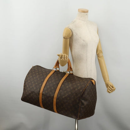 Louis Vuitton Keepall Monogram, Brown, Canvas, Travel Bag