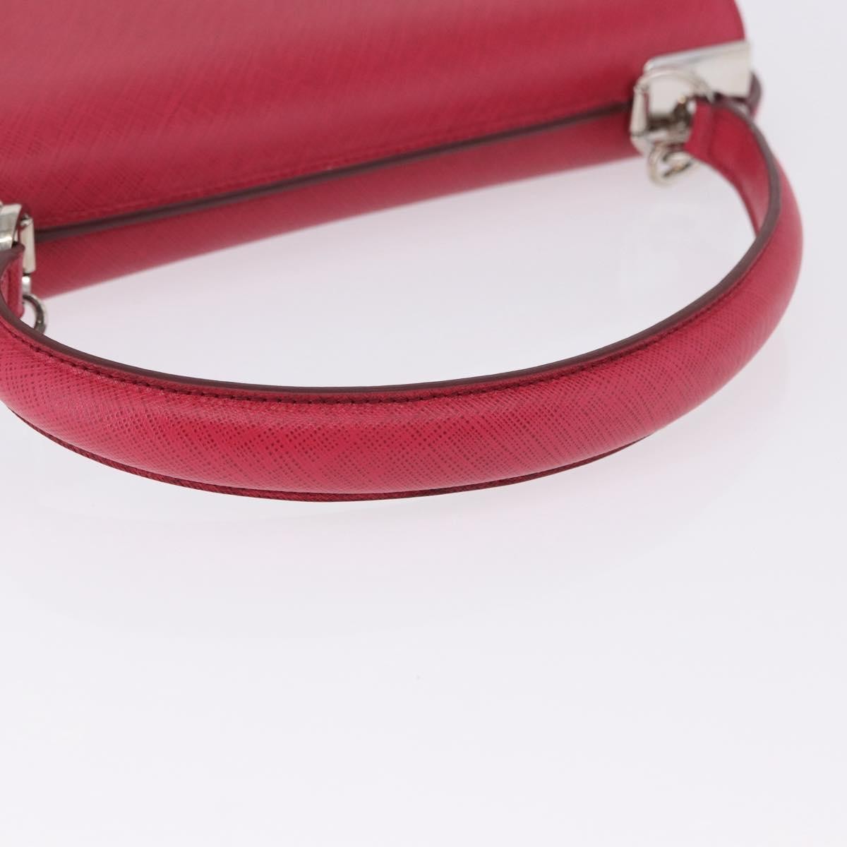 Salvatore Ferragamo Gancini Convertible Top Handle Saffiano Leather, Pink, Leather, Handbag