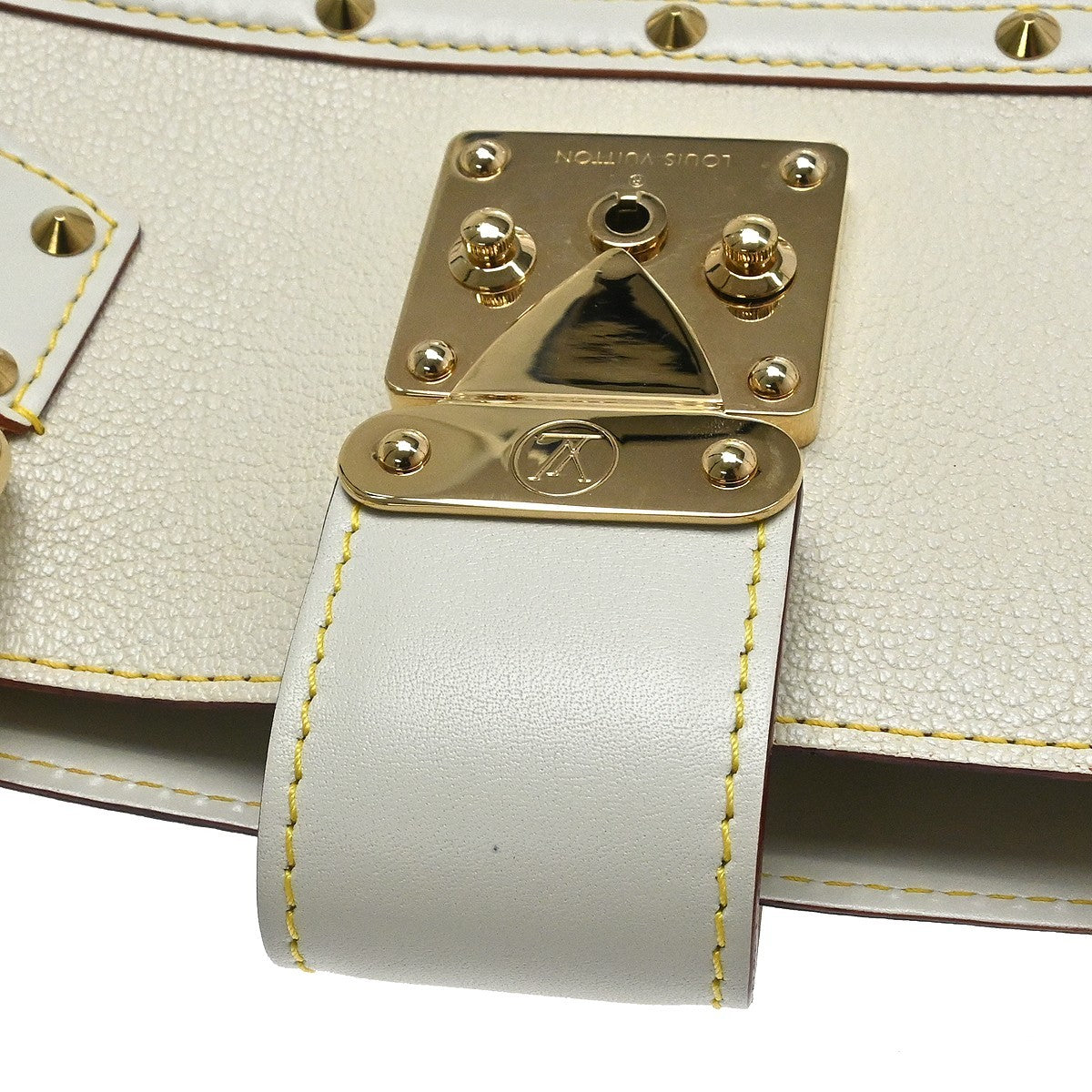Louis Vuitton Suhali Le Fabuleux Leather, White, Leather, Handbag
