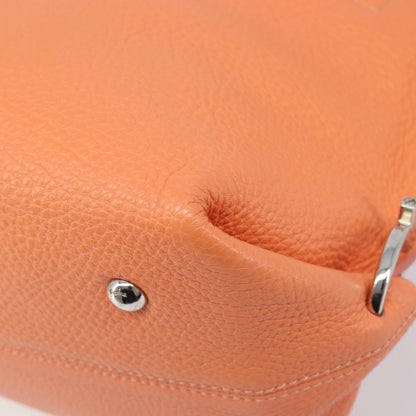 Salvatore Ferragamo Sofia Satchel Leather, Orange, Leather, Handbag
